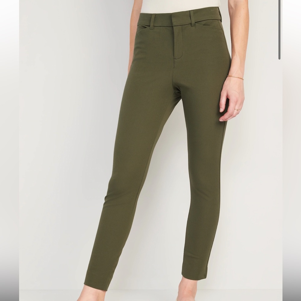 🆕 Old Navy High-Waisted Pixie Skinny Ankle Pants Alpine Tundra